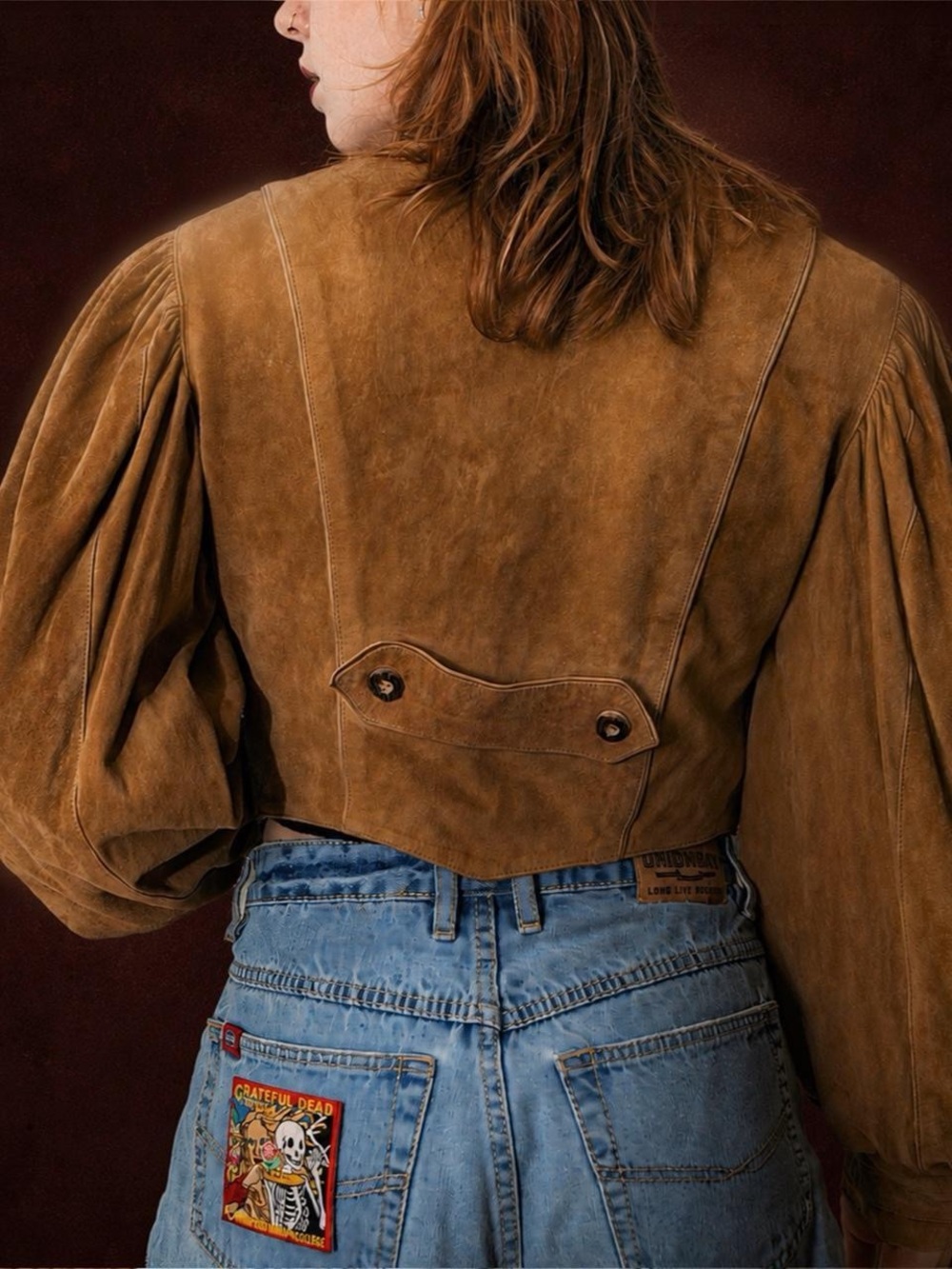 Pielini cropped suede jacket